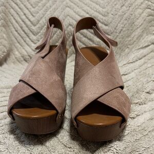 Women's Mauve Platform Sandals